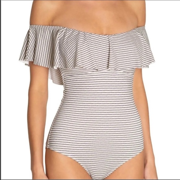 Eberjey X Revolve Margarita One Piece In Sea Stripe NWT Size Medium - Picture 9 of 9